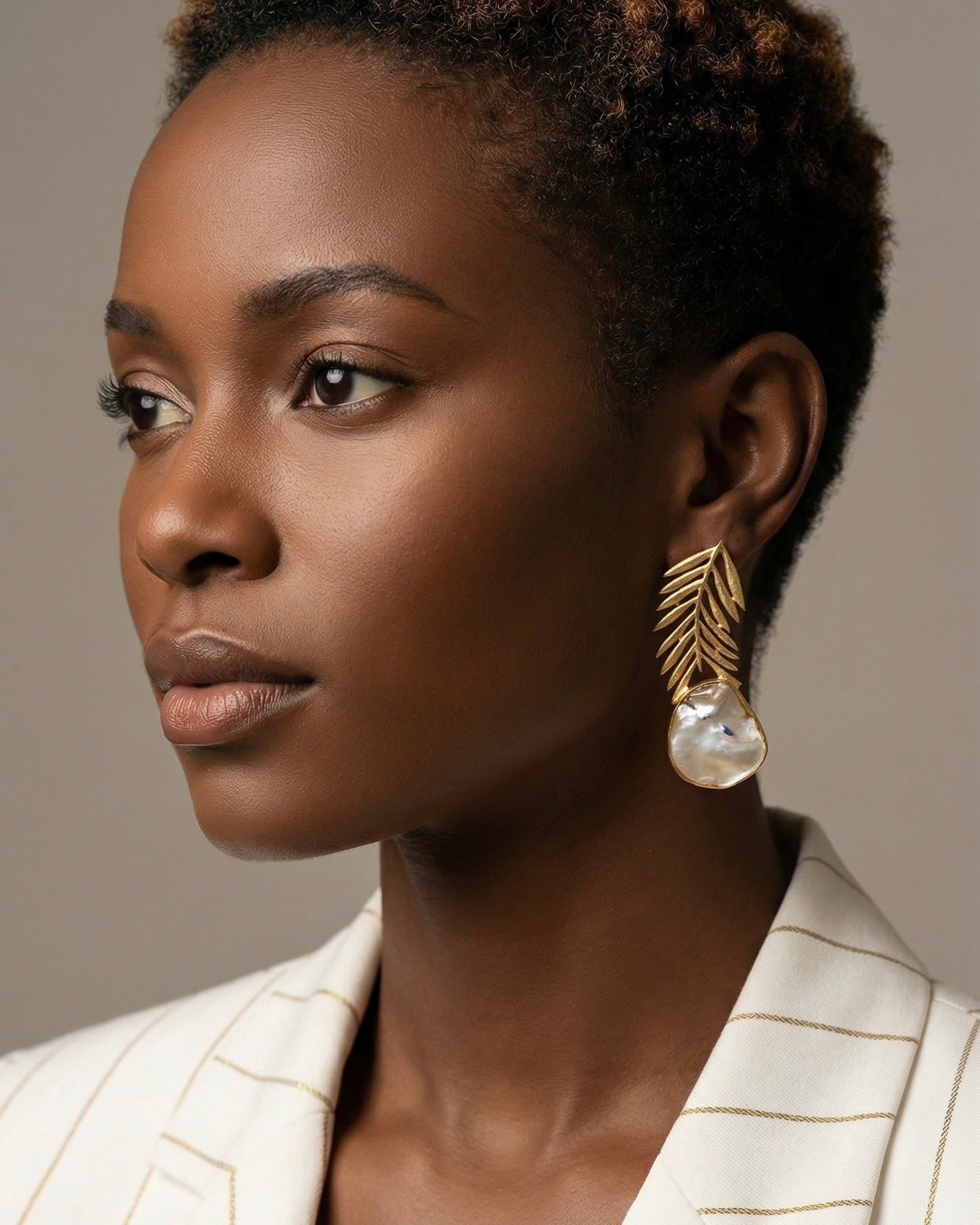 Pearl Dusk Drop Earrings