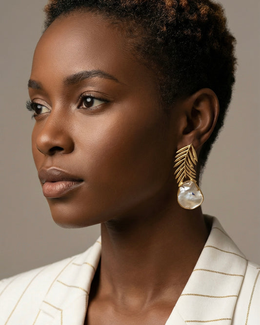 Pearl Dusk Drop Earrings