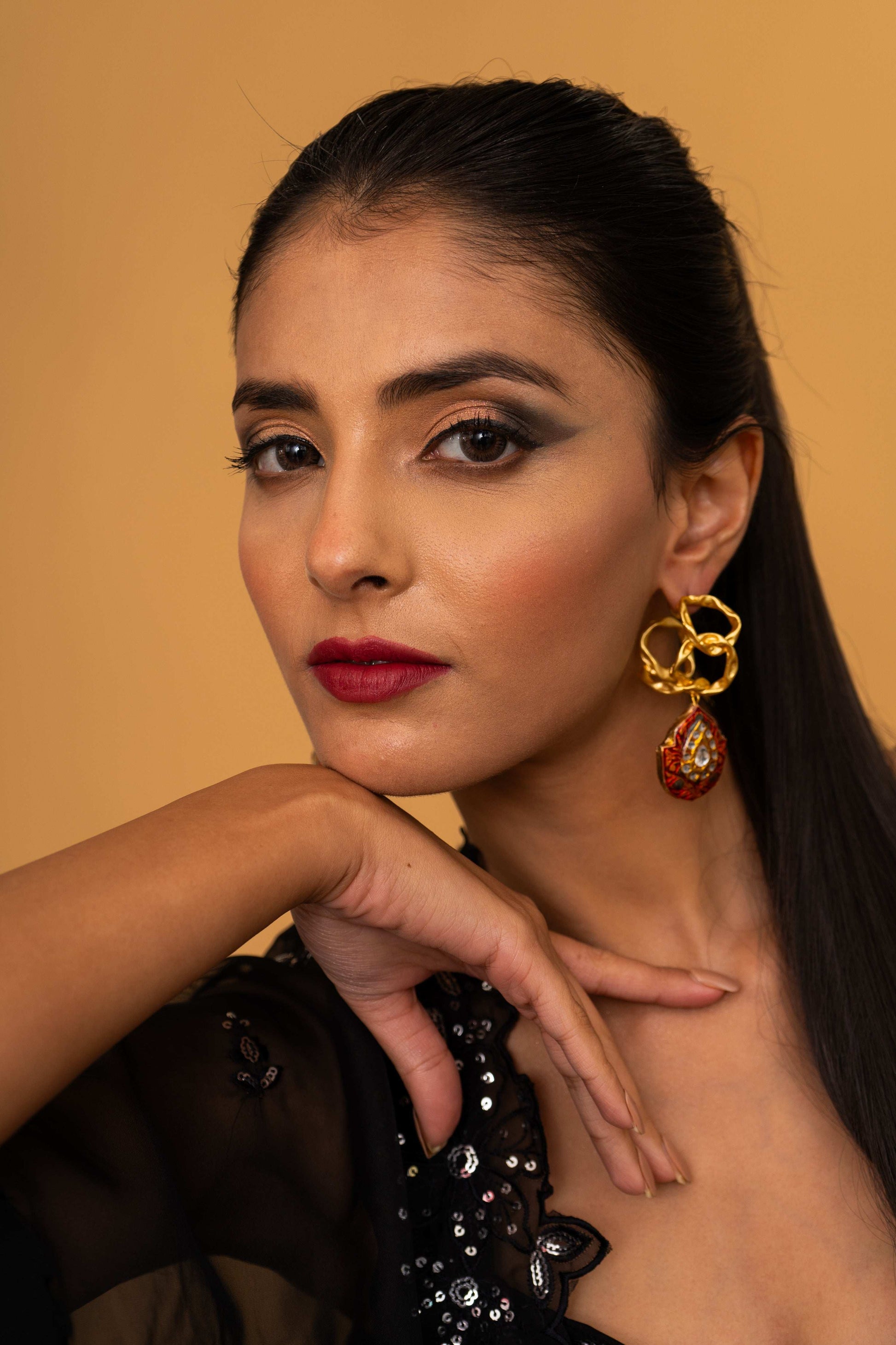 Camille Hoop Earrings - Pirohee by parul sharma