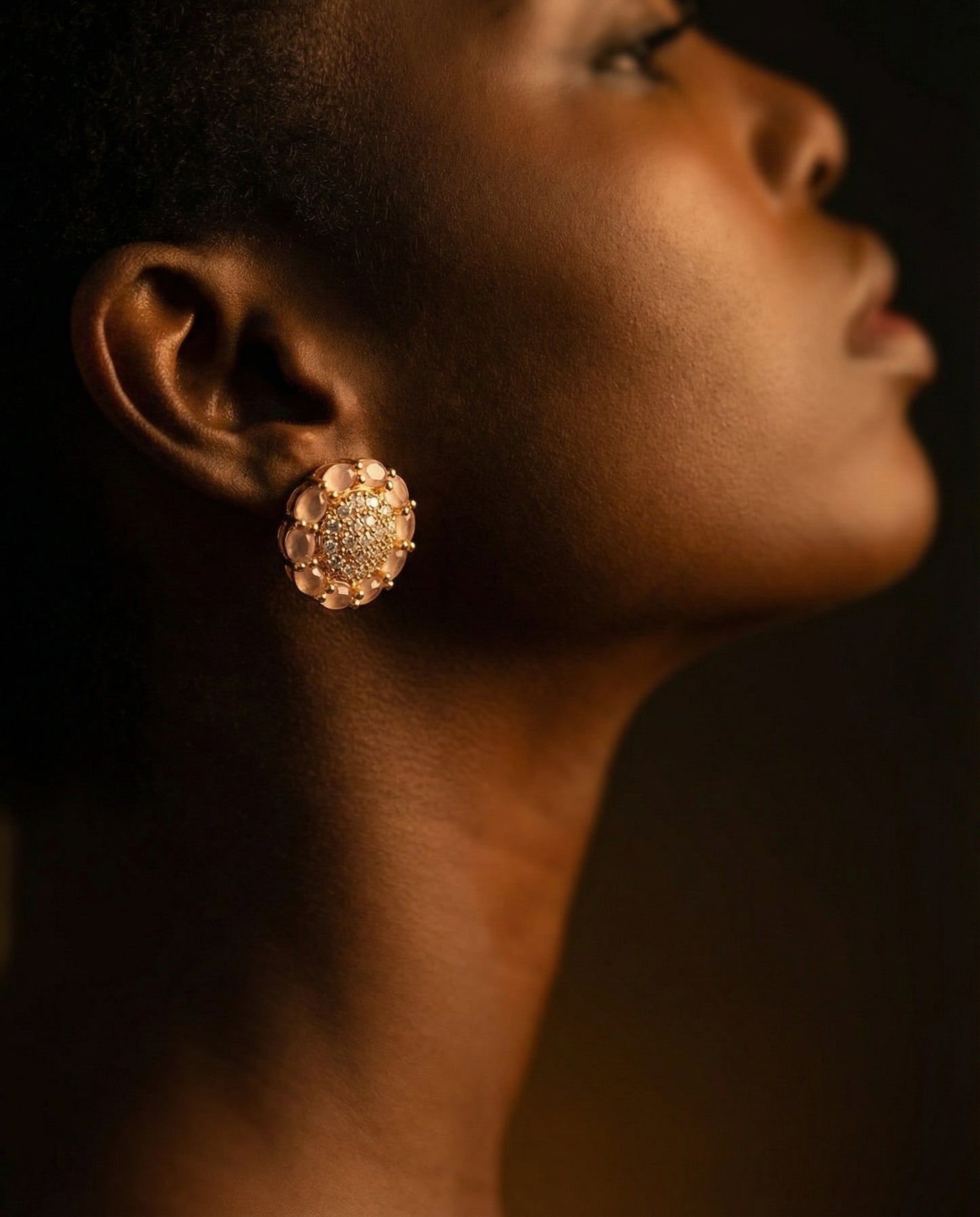 Flora Peach Earrings