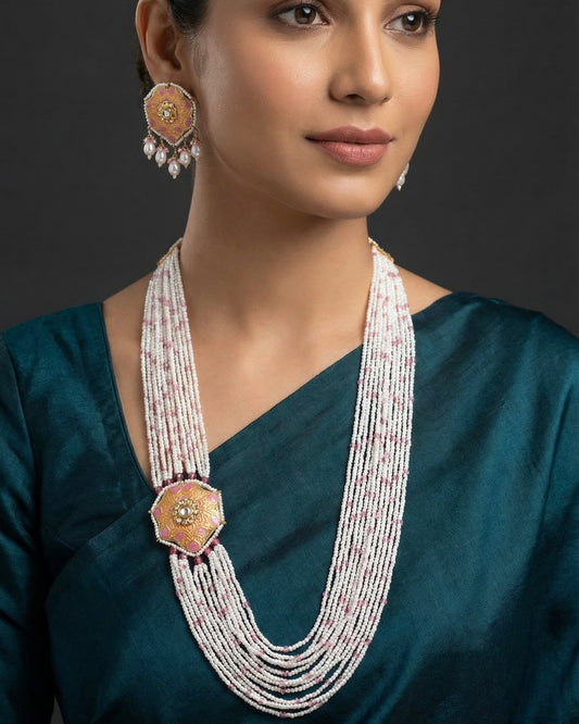 Saira Pink Meenakari
Necklace Set