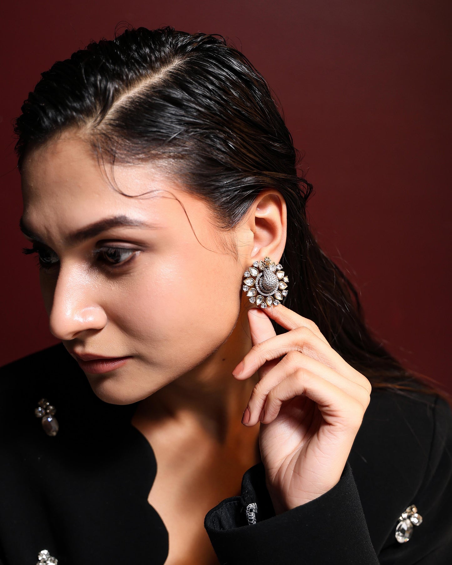 Céline Peacock Earrings