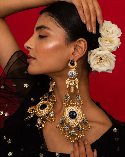 Neelima Bird Motif Earrings - Pirohee by parul sharma