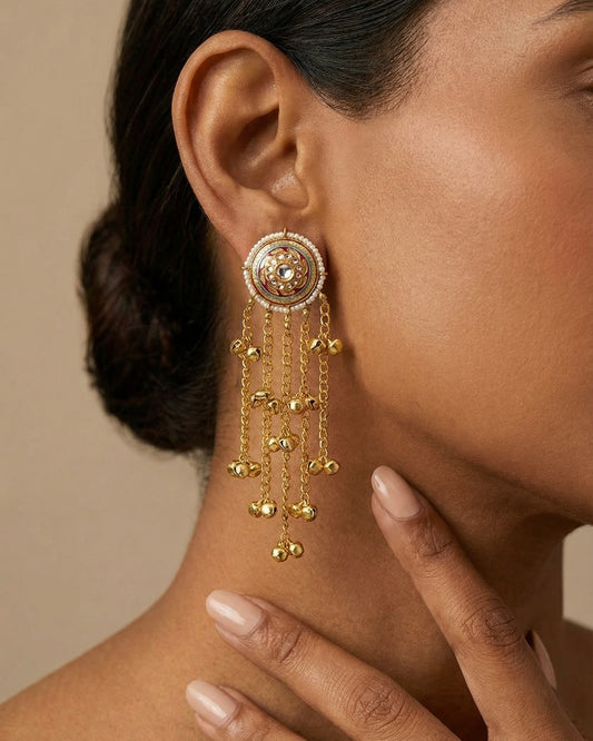 Kashmira Maroon Ghungroo Drops