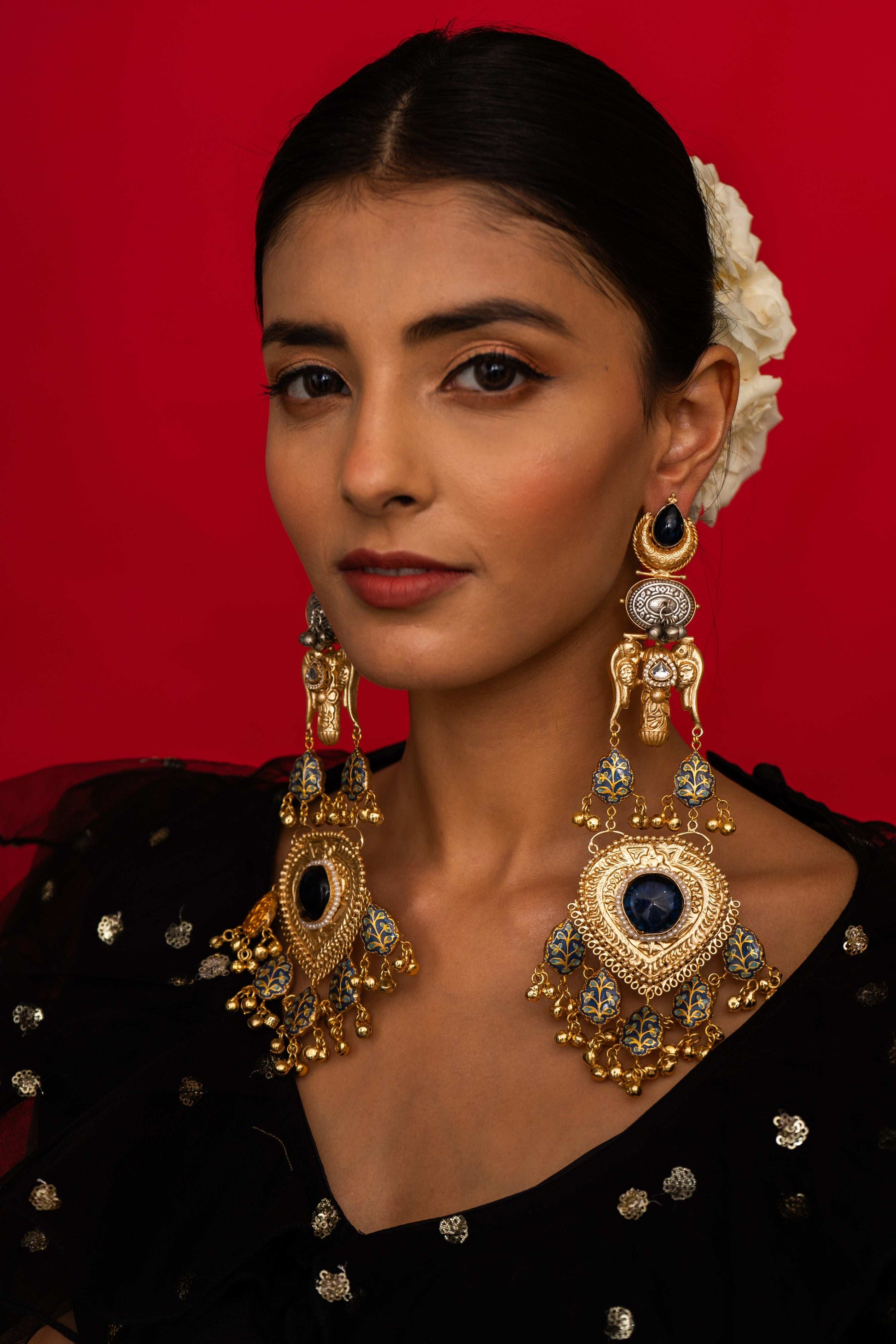 Neelima Bird Motif Earrings - Pirohee by parul sharma