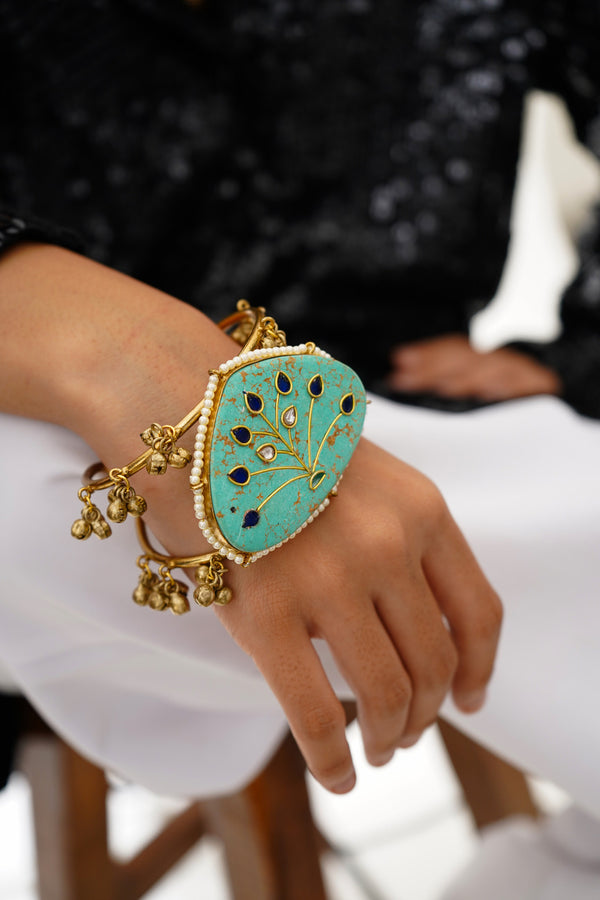 Dina Turquoise Handcuff / Bracelet