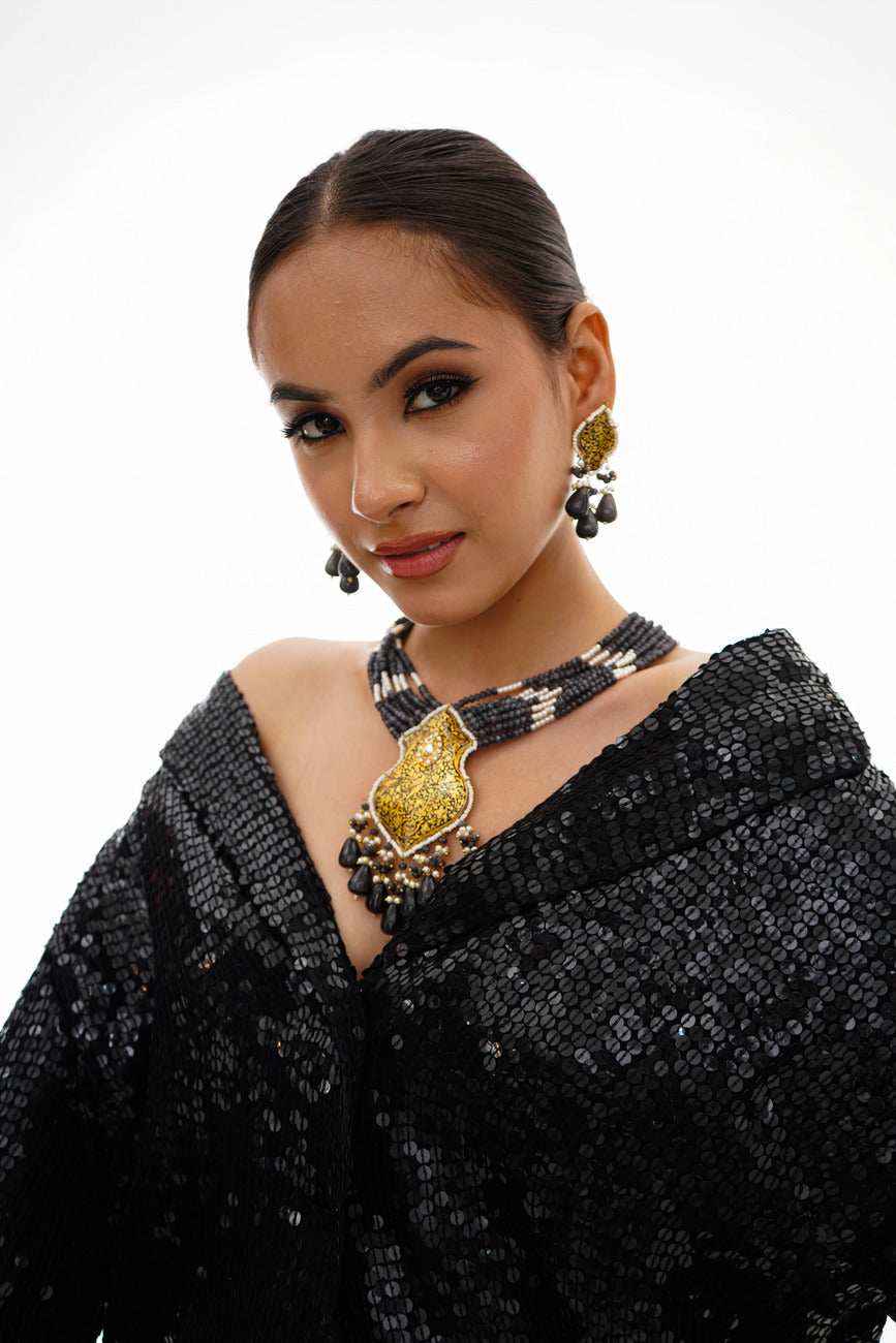 Misbah Partash Necklace Set - Pirohee by parul sharma