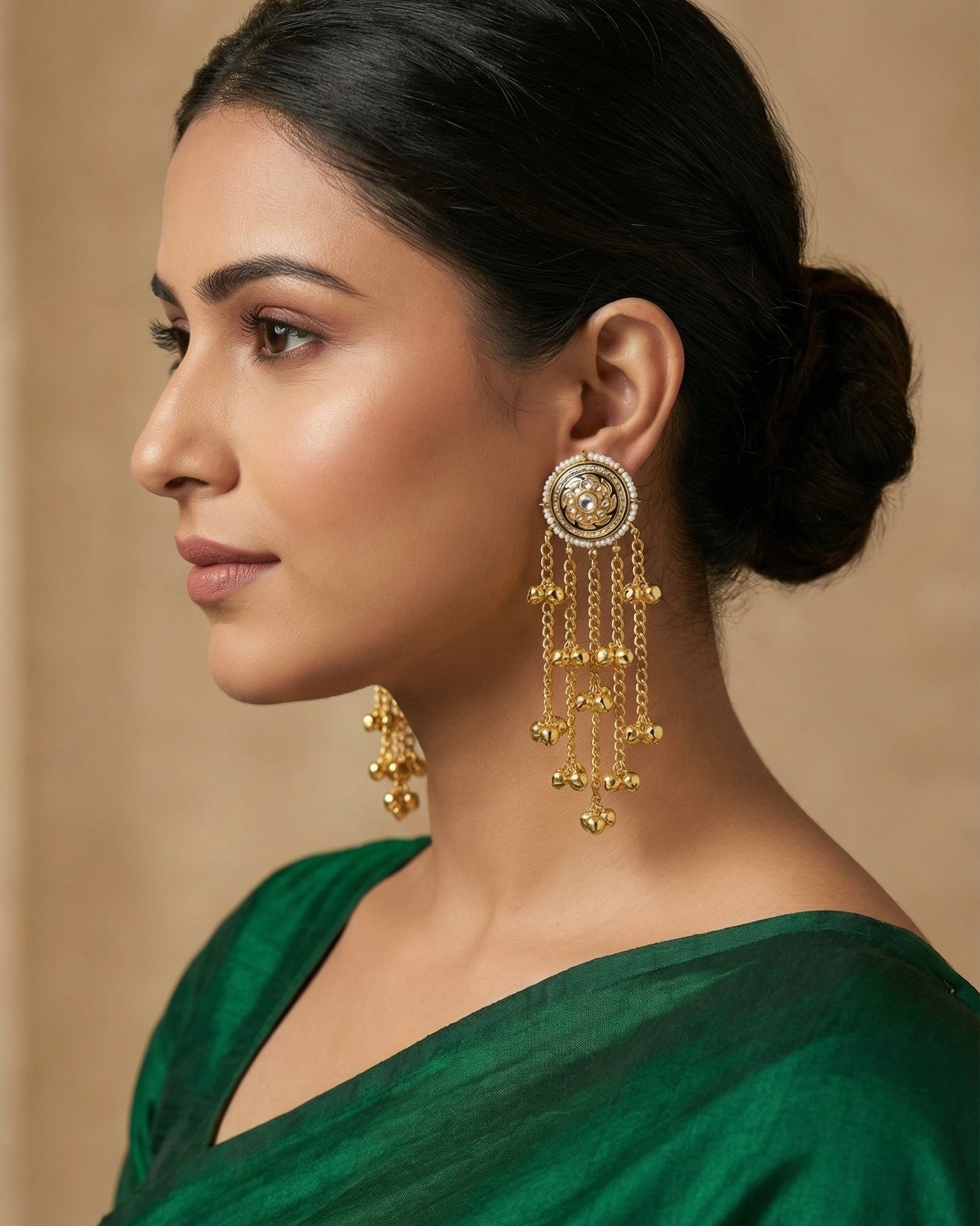 Kashmira black Ghungroo Drops