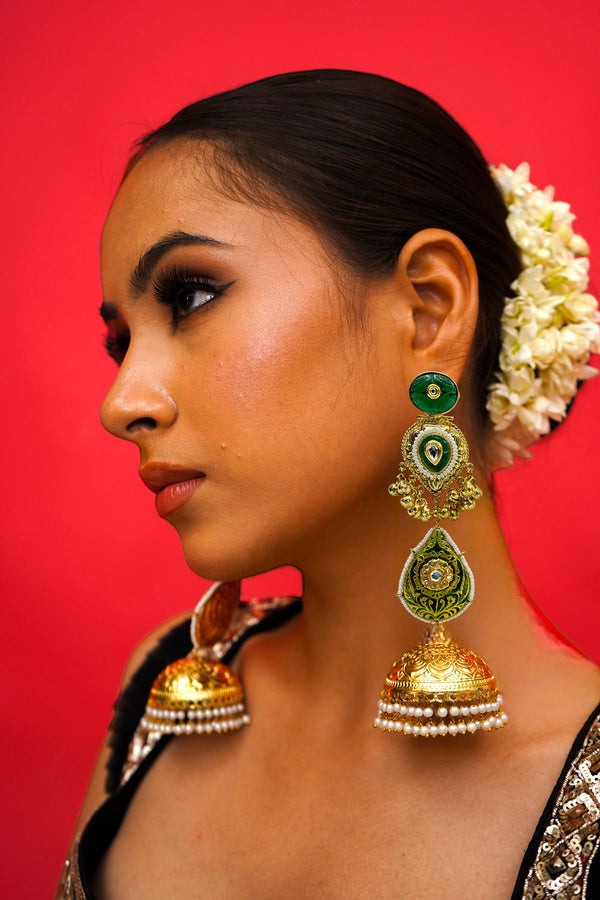 Gulmina Green Jhumka
Earrings