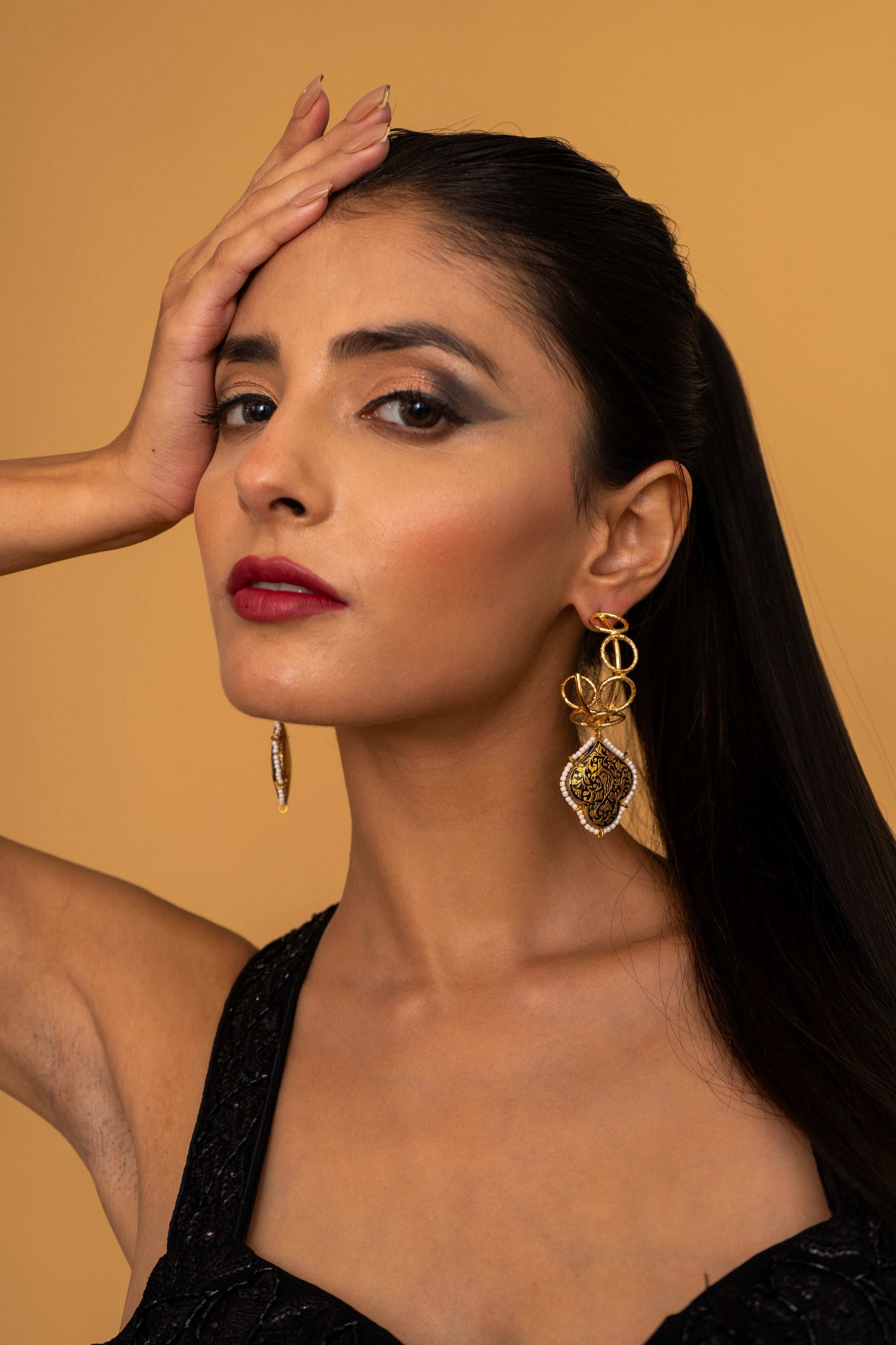 Ciara Hoop Earrings - Pirohee by parul sharma