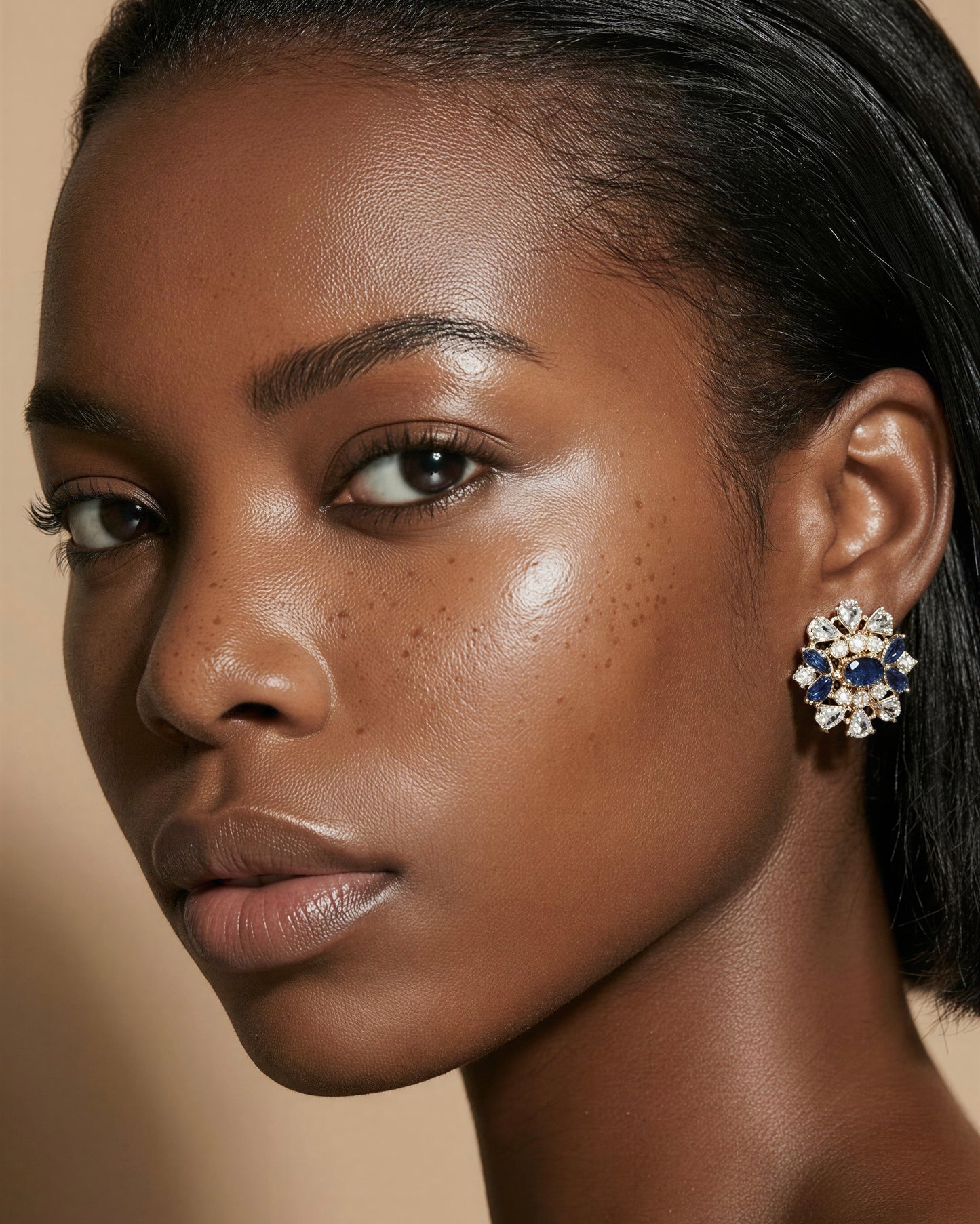 Sophia Blue Stud Earrings