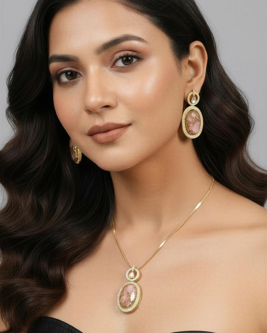 Lilian Pink Necklace Set