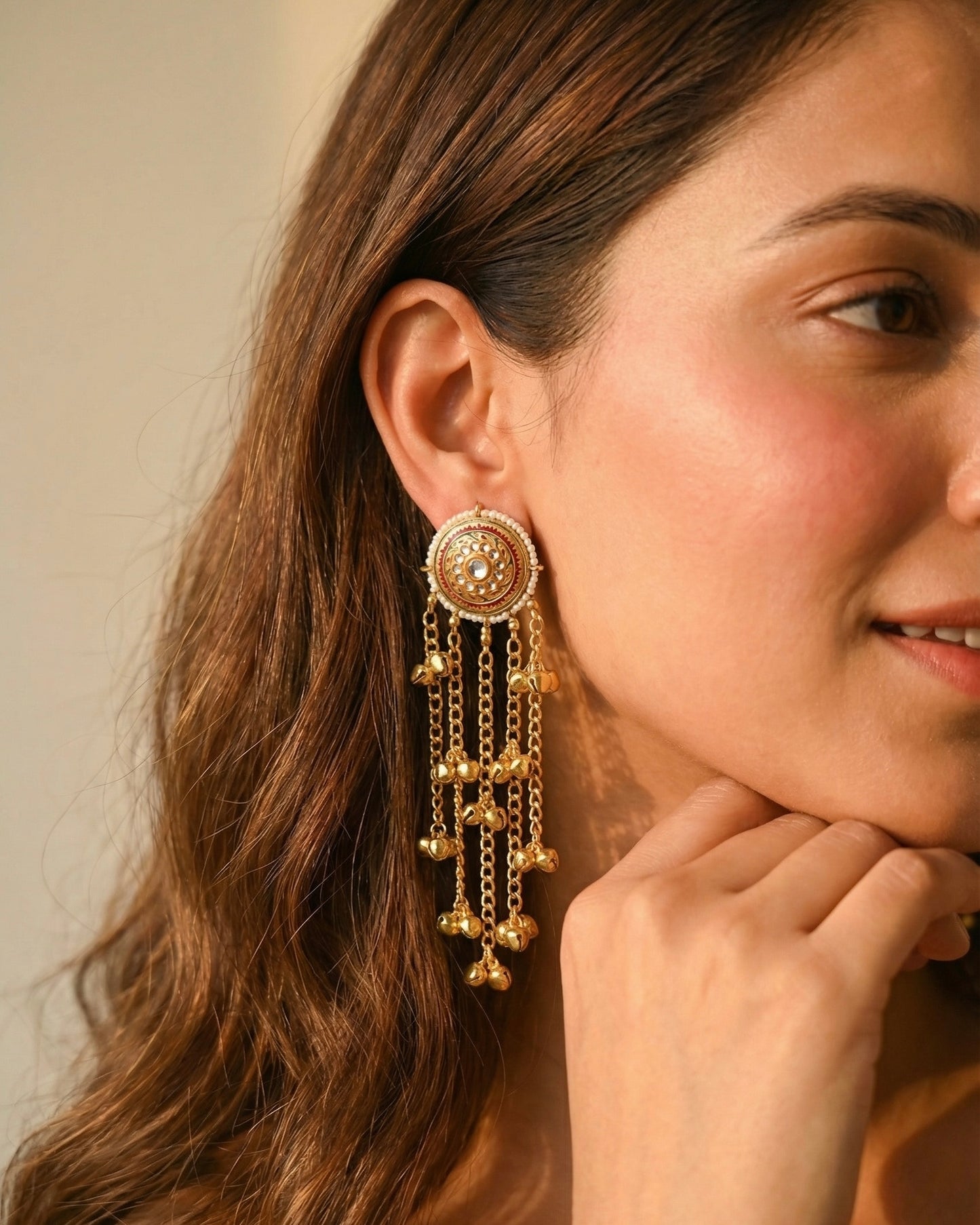 Kashmira Turquoise Ghungroo Drops