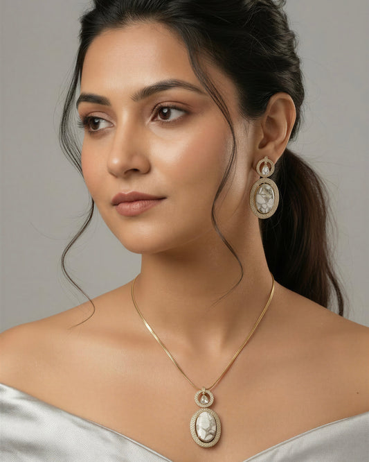 Lilian Ivory Necklace Set