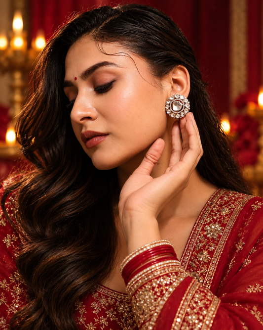 Élise Polki Stud Earrings