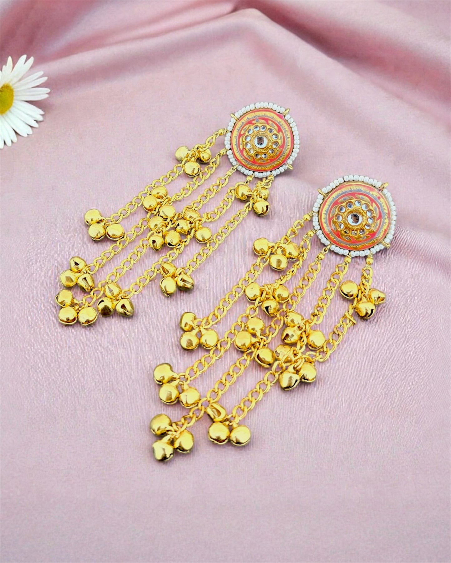 Kashmira Pink Ghungroo Drops