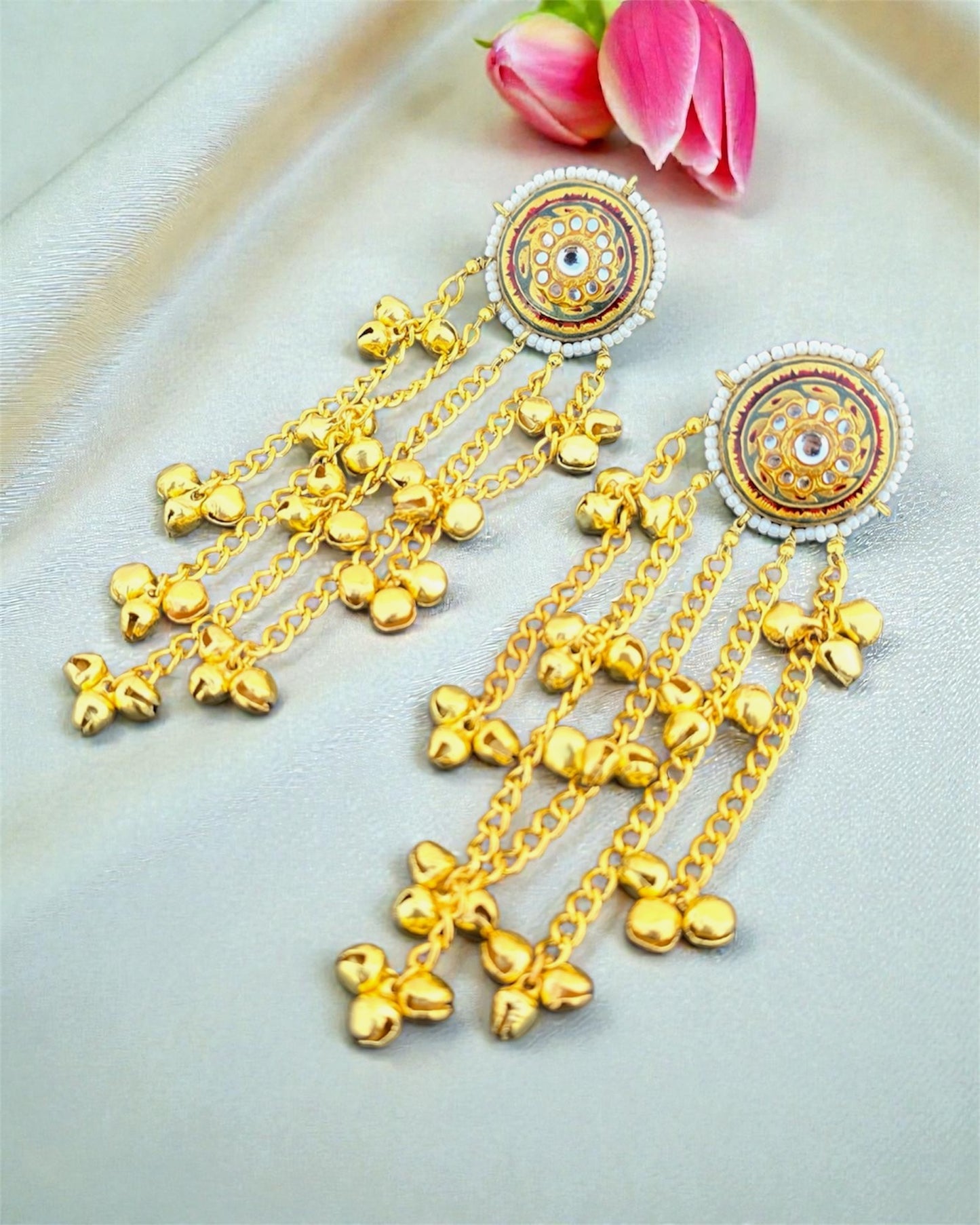 Kashmira Turquoise Ghungroo Drops