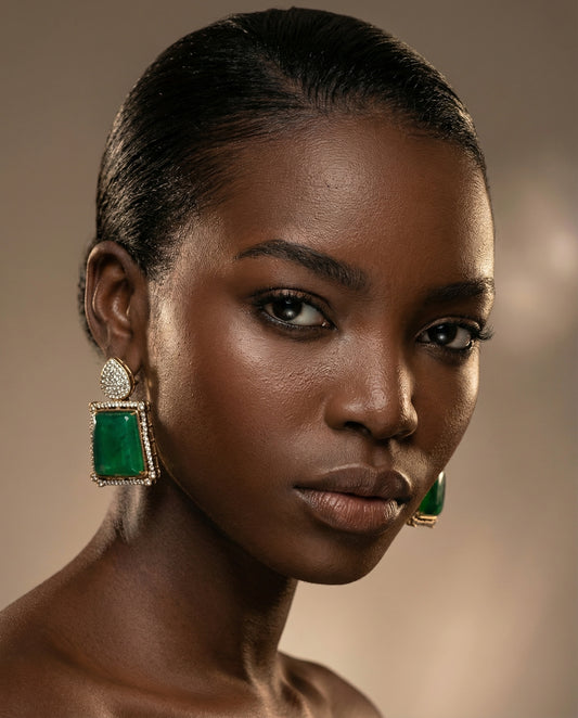 Velora Green Earrings