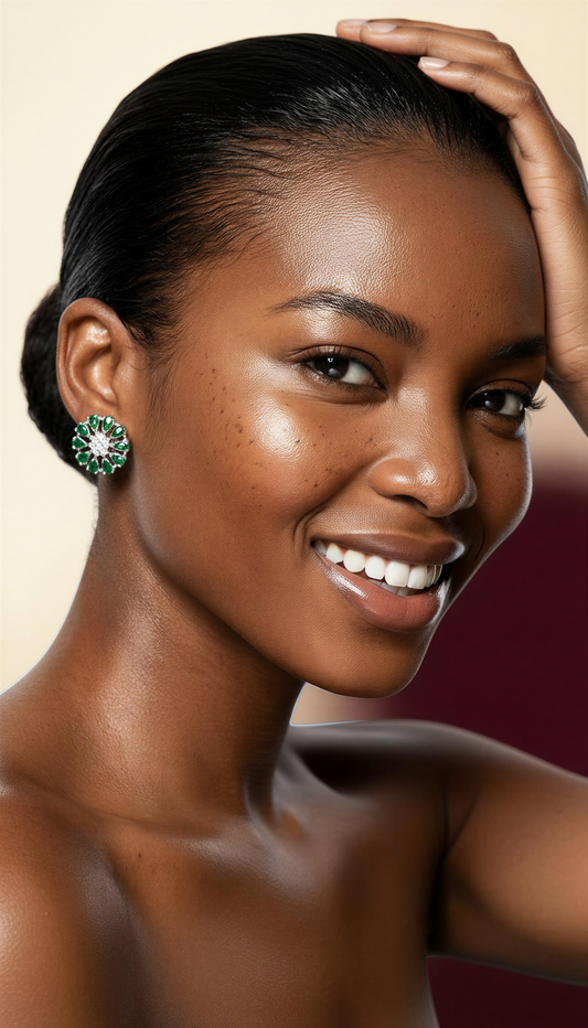 Daisy Green Earrings