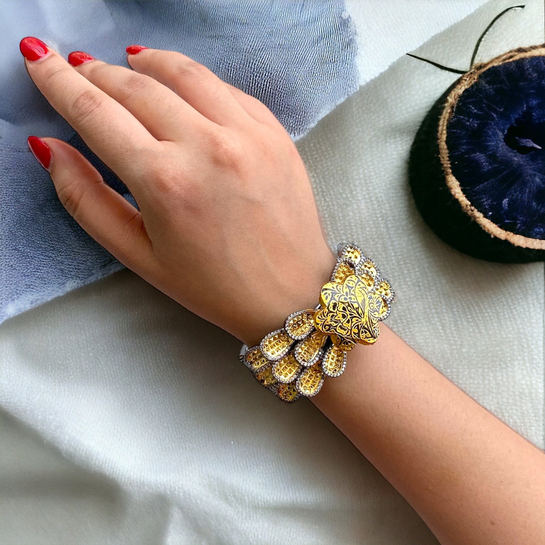 Alam Partash Fusion Bangle - Pirohee by parul sharma