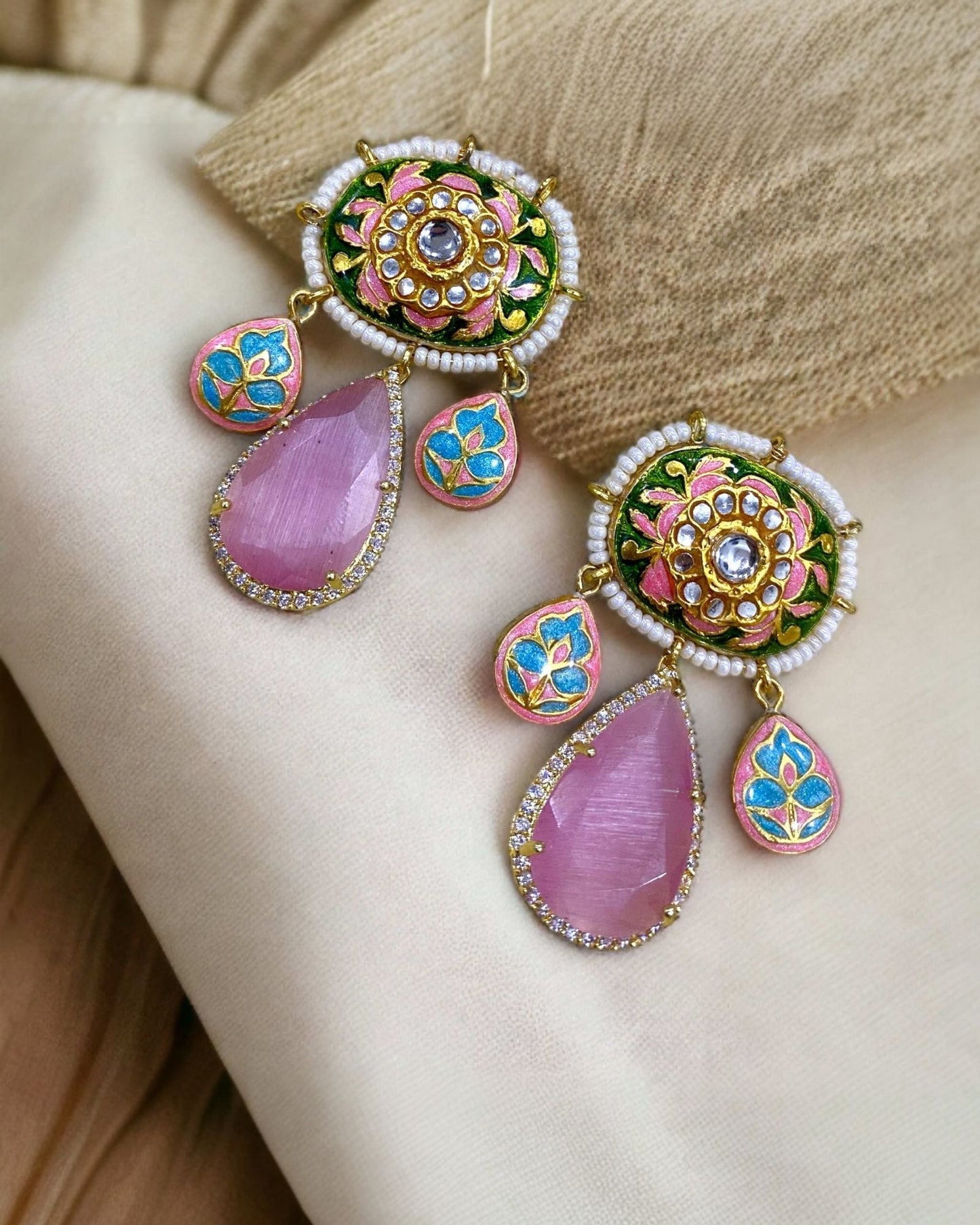 Aria Green Fusion Necklace Set