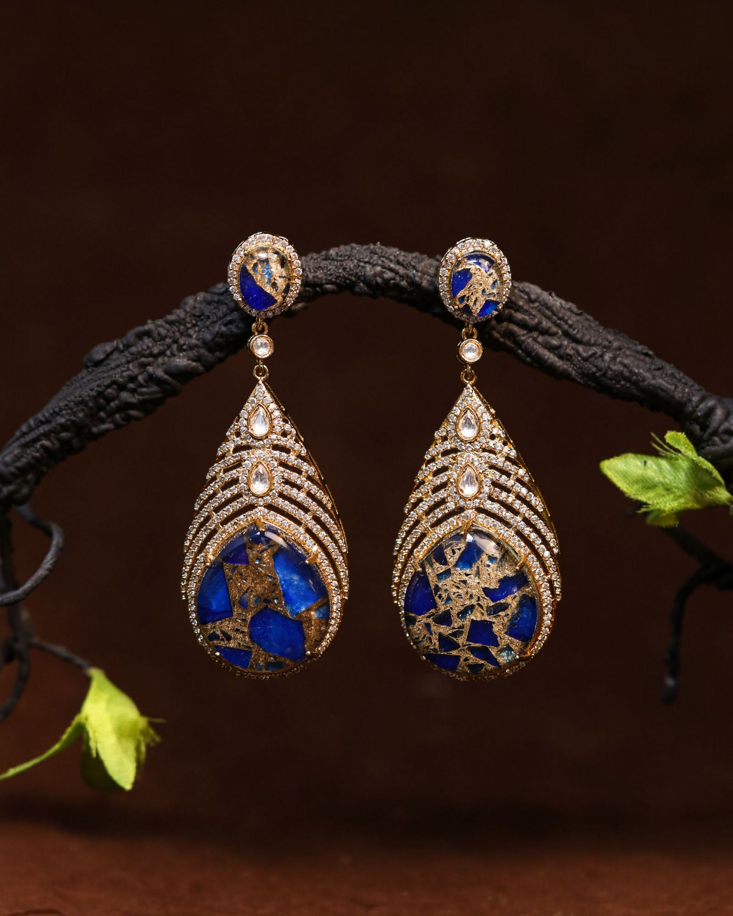 Noiré Blue Danglers