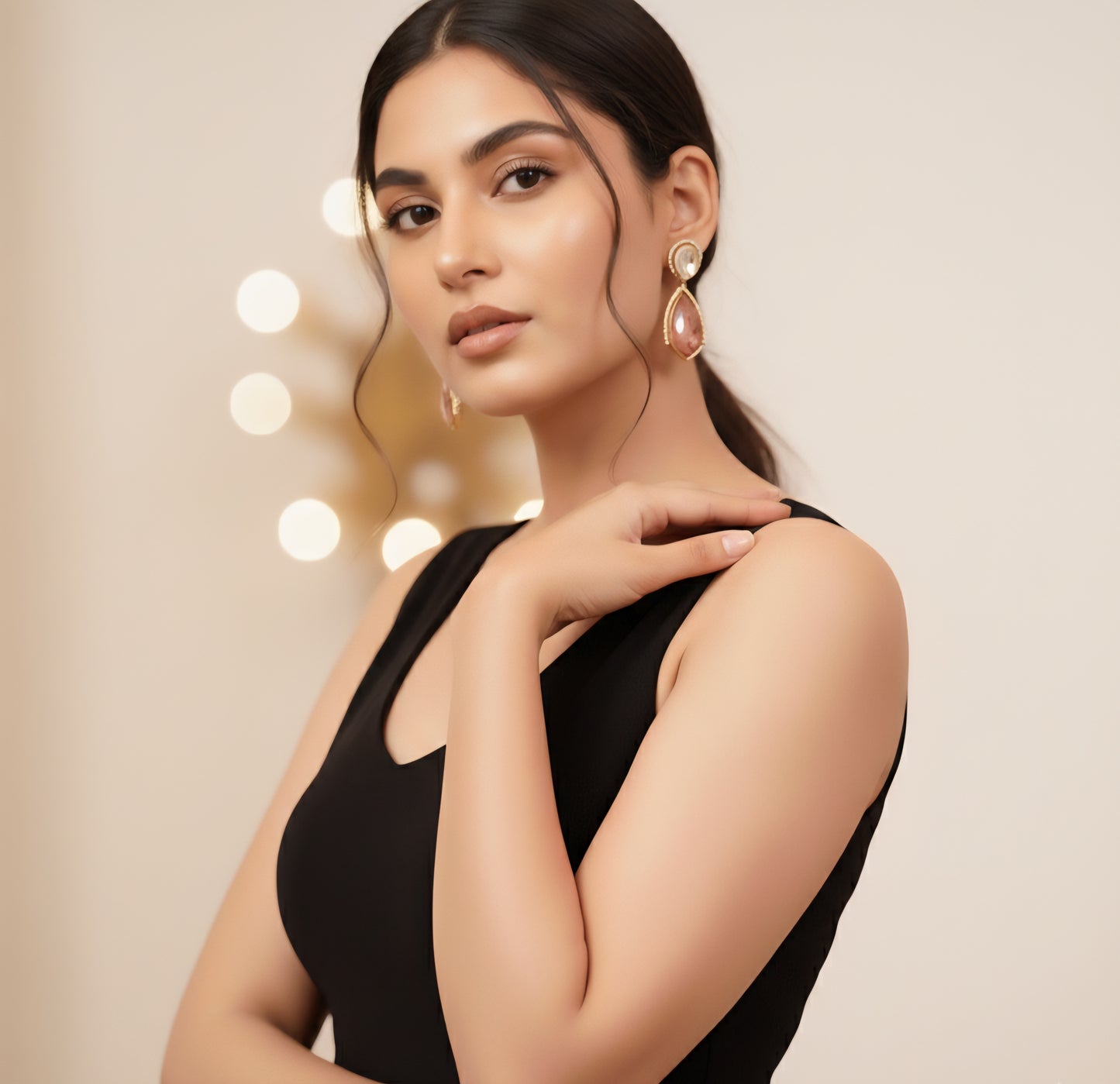 Aveline Pink Earrings