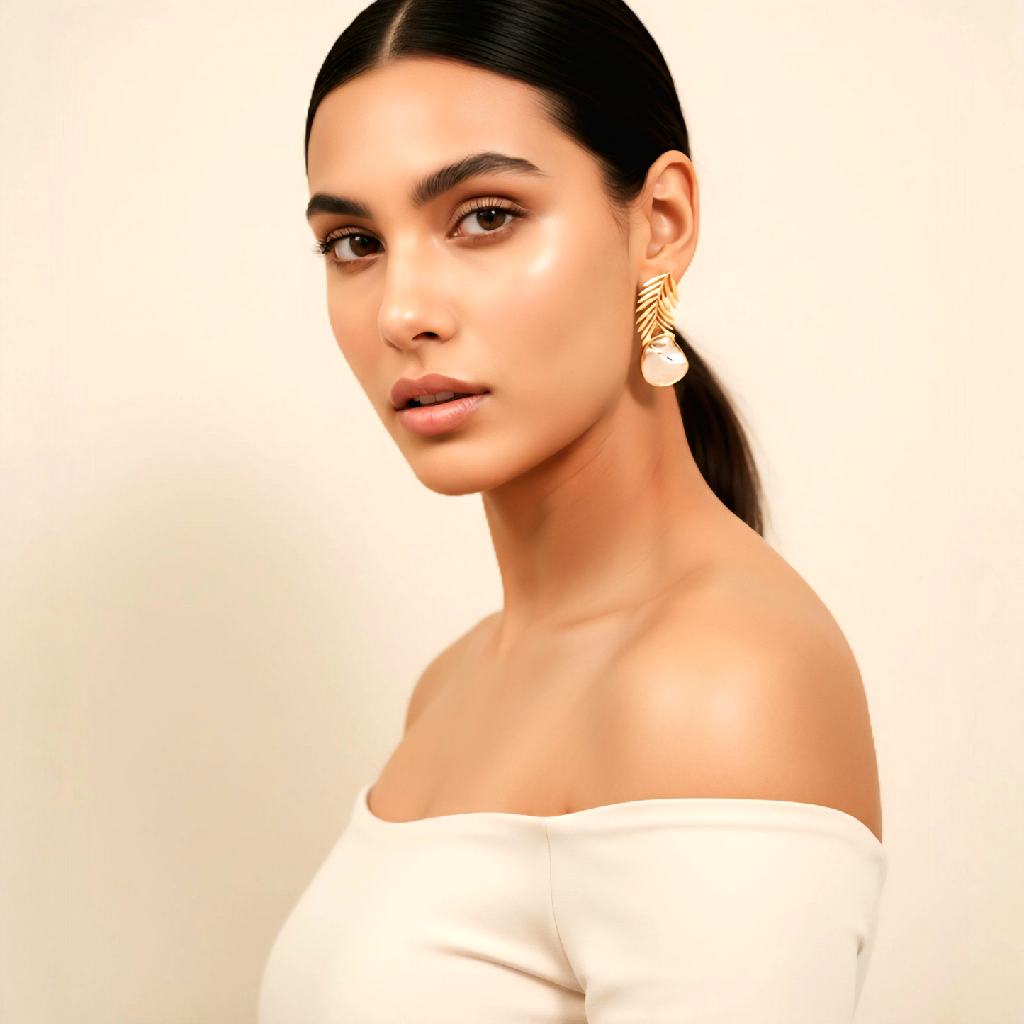 Pearl Dusk Drop Earrings