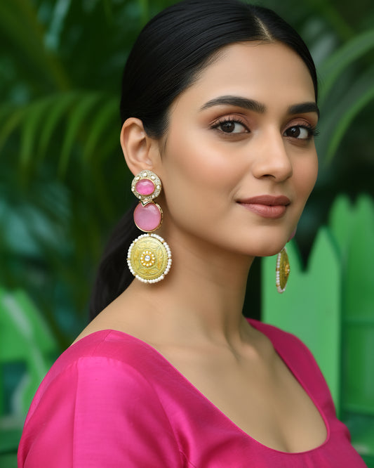 Amara Royal Pink Earrings