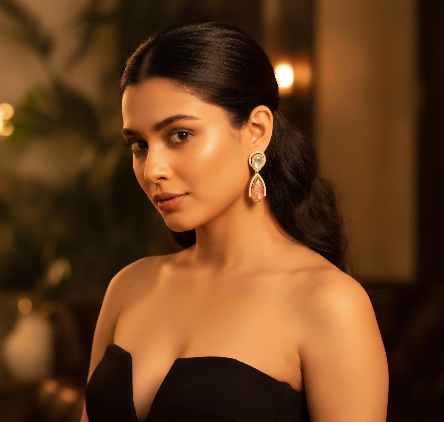 Aveline Pink Earrings