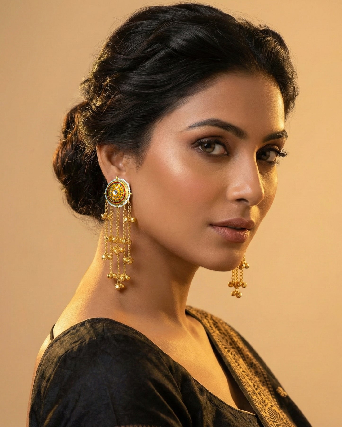 Kashmira Turquoise Ghungroo Drops