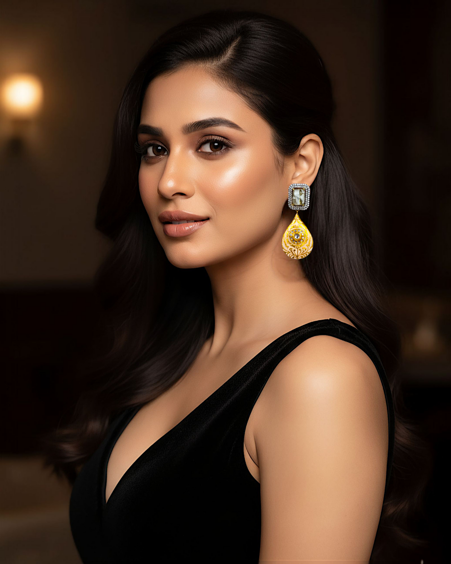 Azure Ivory Meena Drops