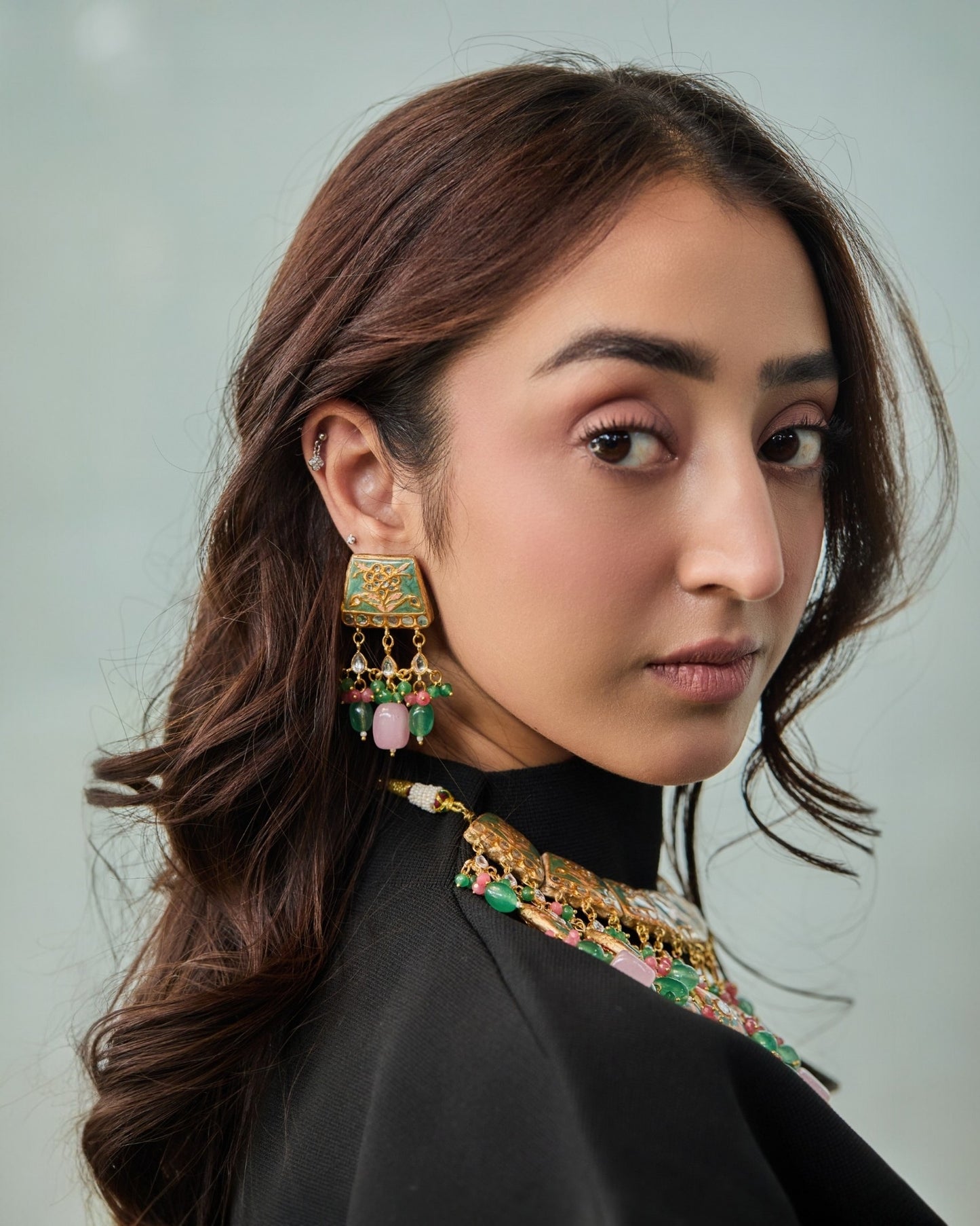 Qurbat Mint Green Necklace
Set