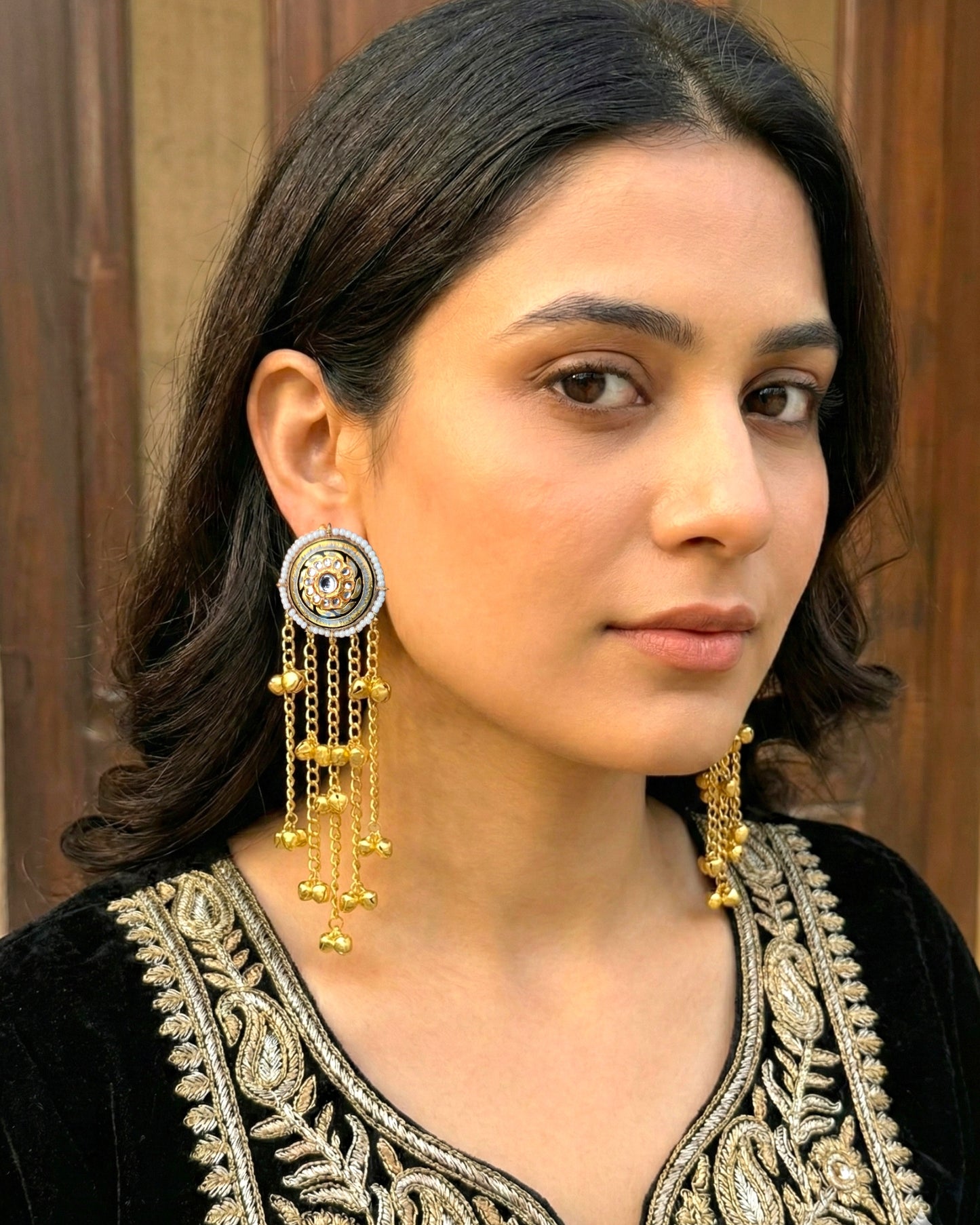 Kashmira black Ghungroo Drops