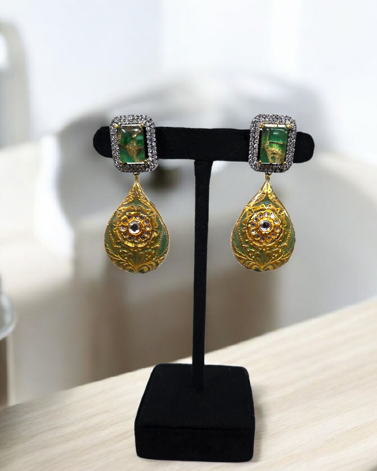 Azure Mint Meena Drops