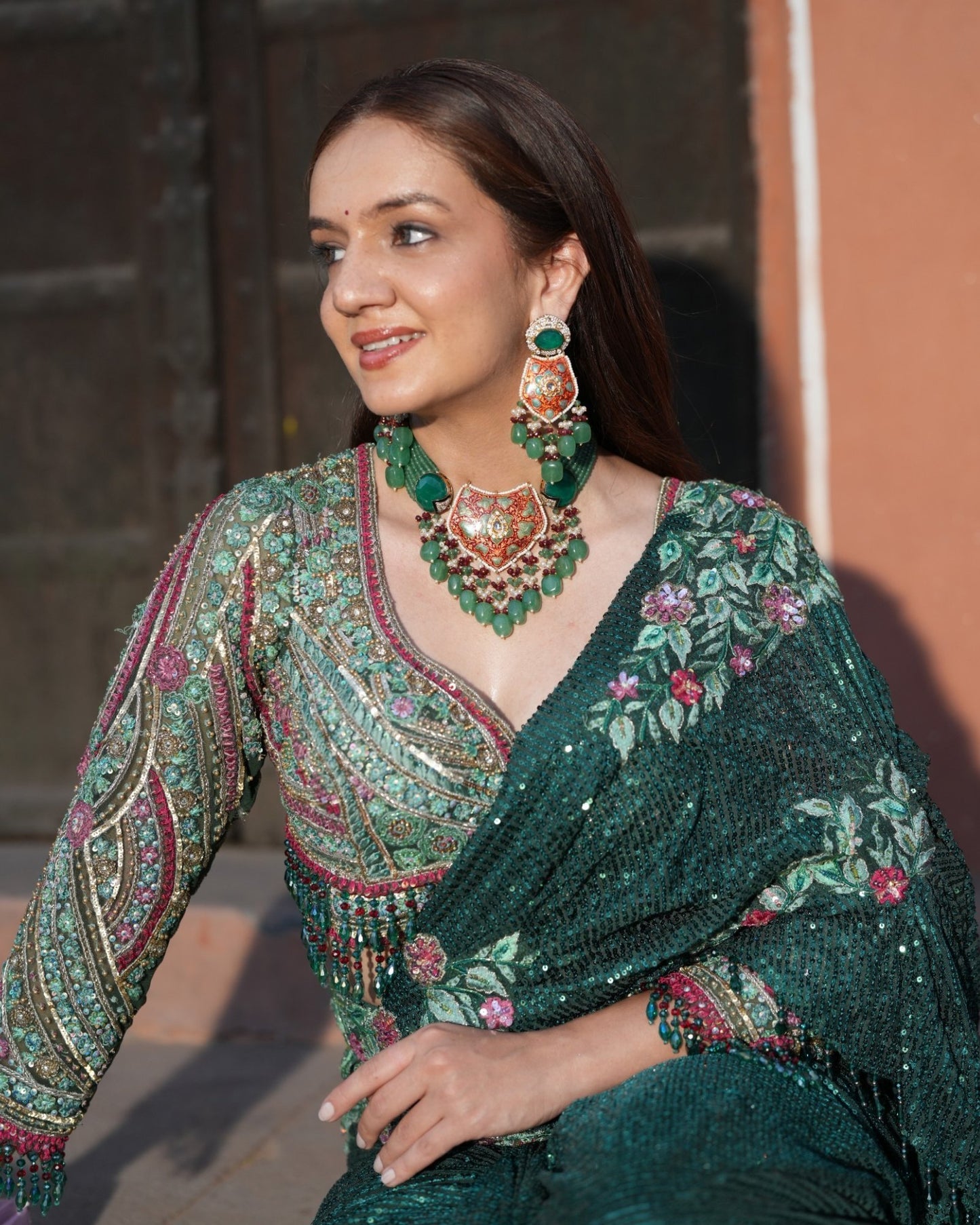 Emerald Zevara Set
