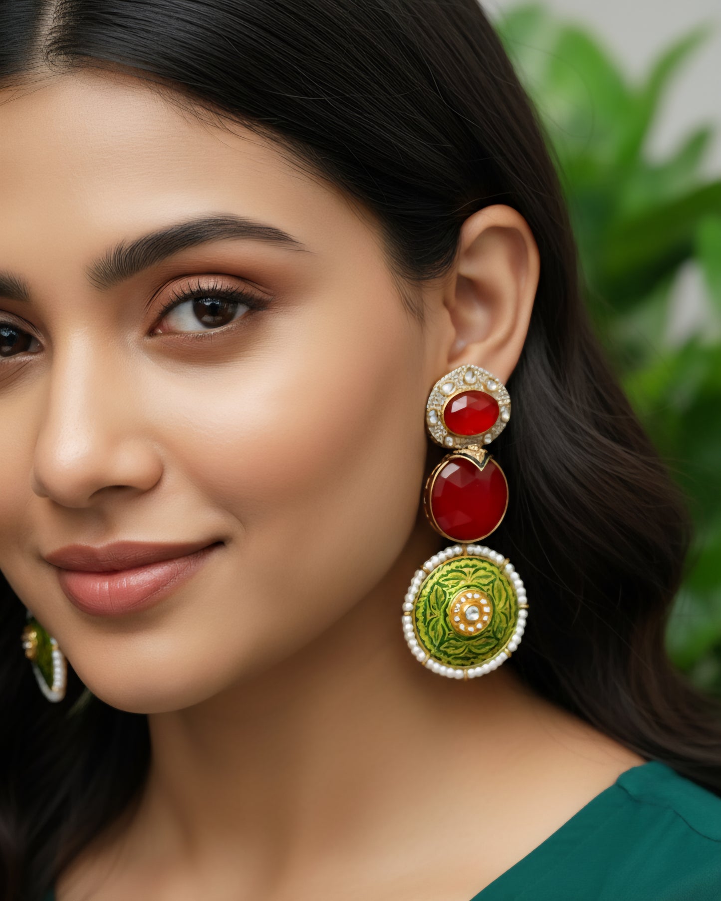 Amara Royal Red Earrings