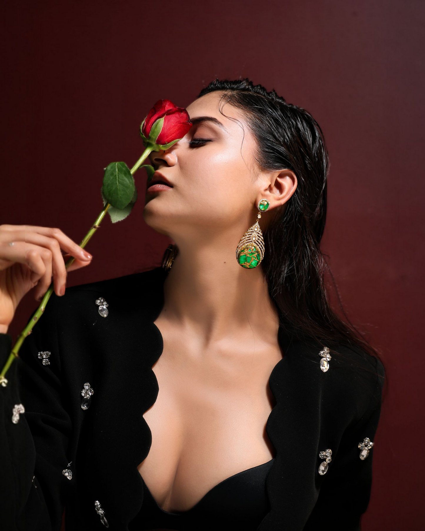 Noiré Green Danglers