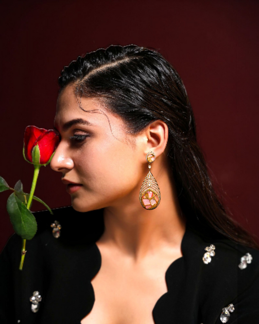 Noiré Pink Danglers