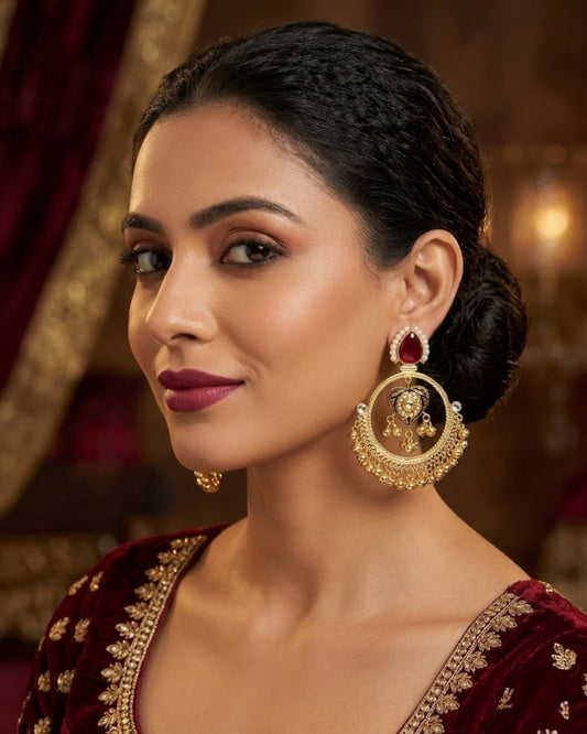 Aabroo Partaash Fusion Chandbali