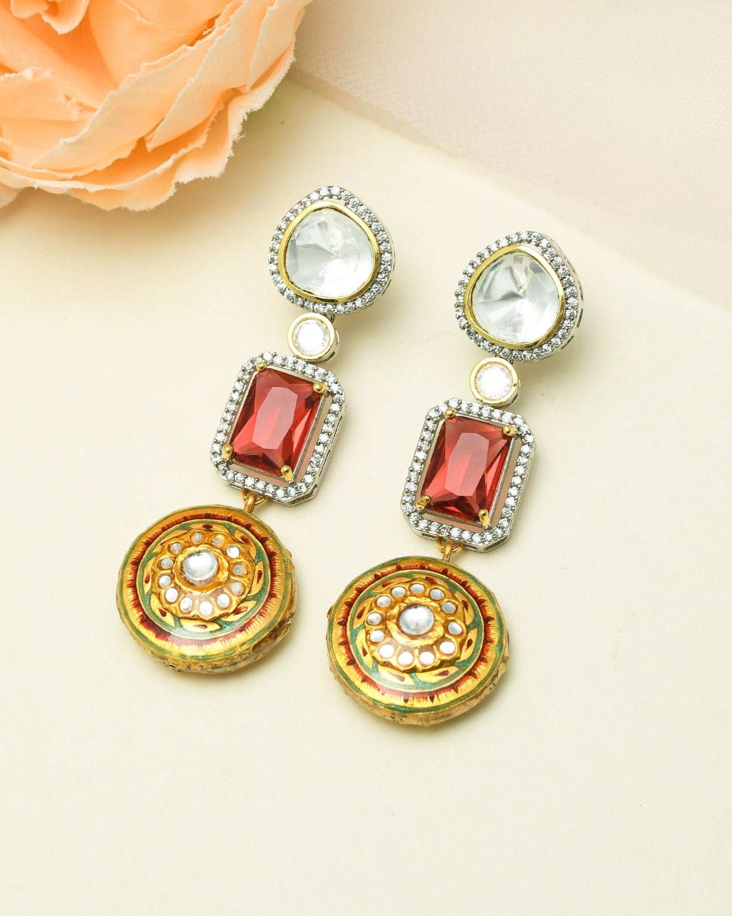 Zaina Multicolour Fusion Necklace Set - Pirohee by parul sharma